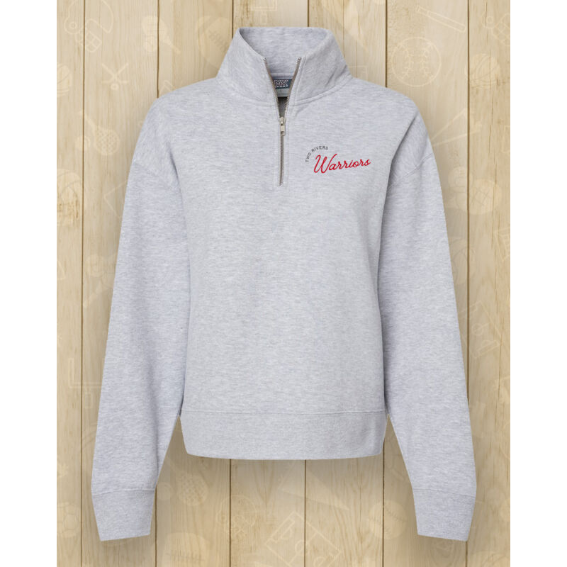 MV Sport - Women's Sueded Fleece Quarter-Zip Sweatshirt - Printed Logo ** Add Name for $5! ** Thumbnail