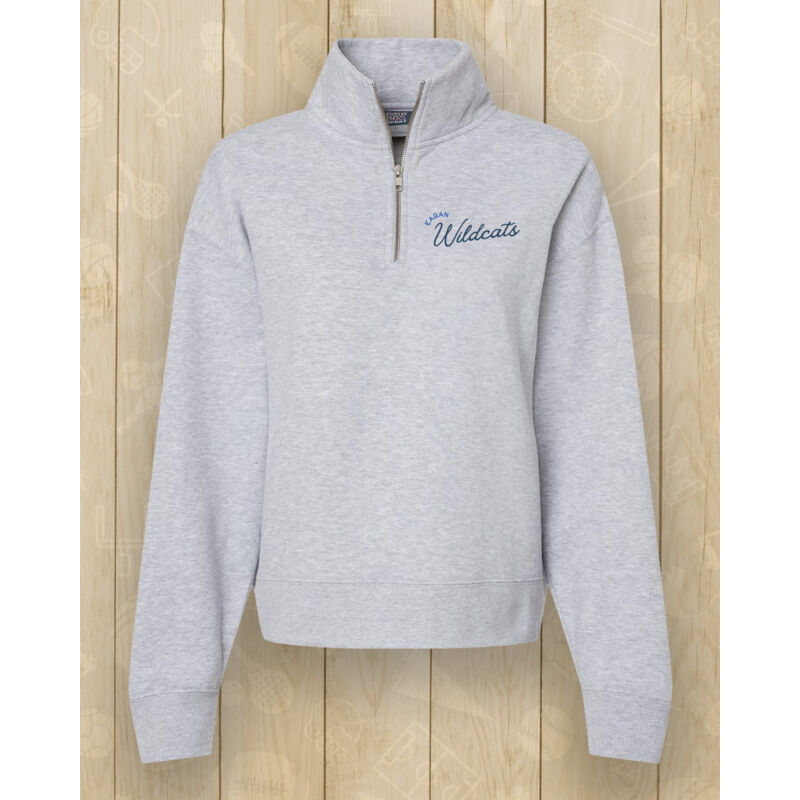 MV Sport - Women's Sueded Fleece Quarter-Zip Sweatshirt - Printed Logo ** Add Name for $5! ** Thumbnail