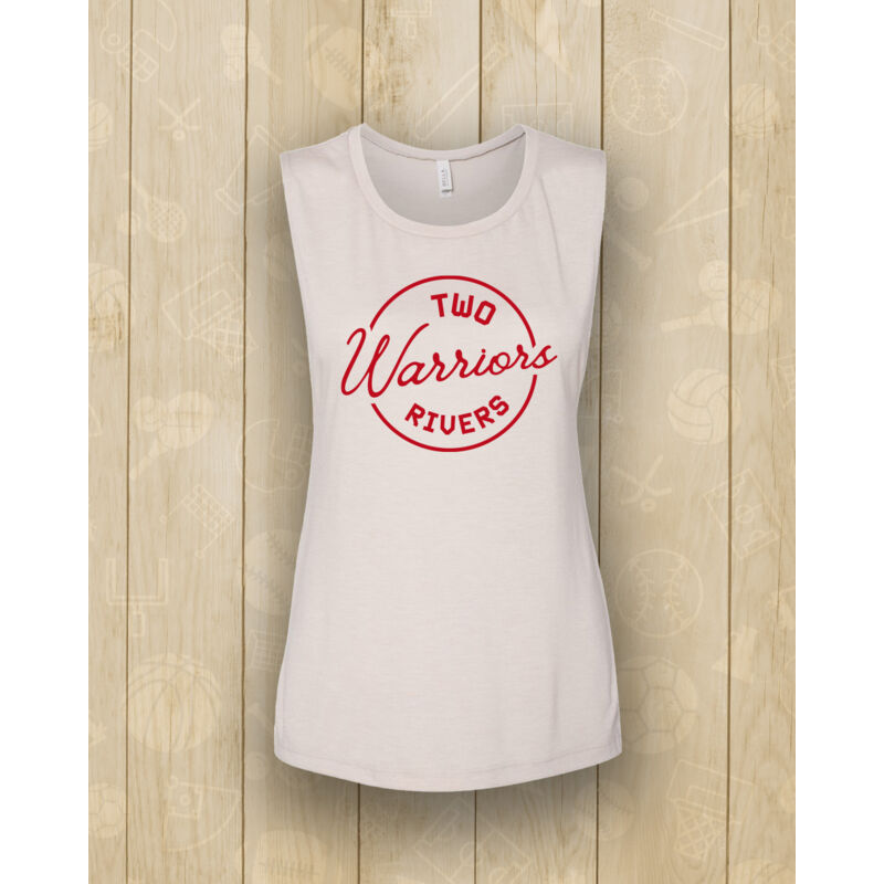 BELLA + CANVAS - Women's Flowy Scoop Muscle Tank - Printed Logo ** Add Name for $5! ** Thumbnail