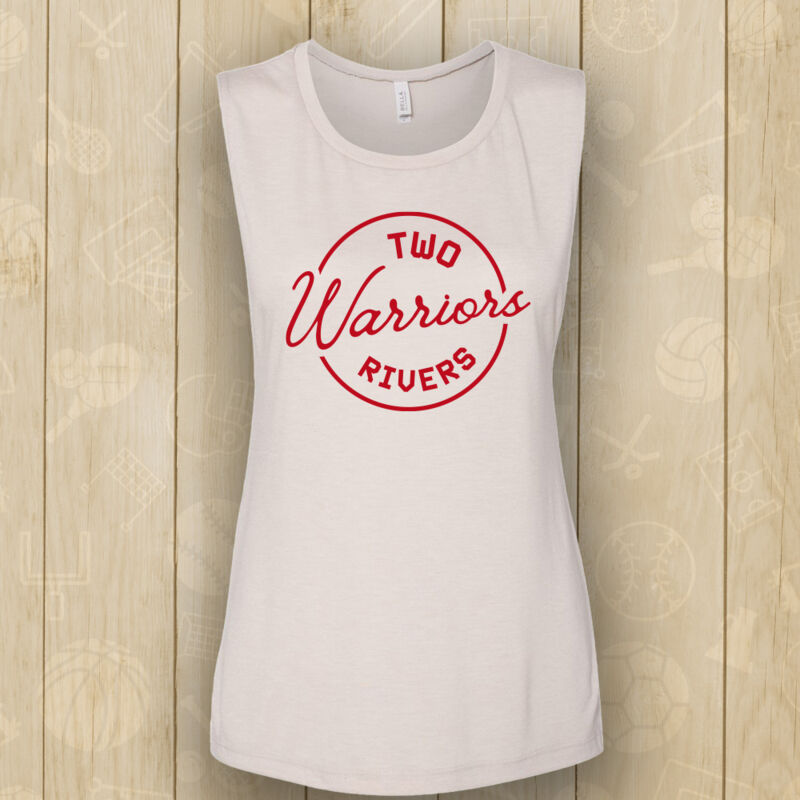 BELLA + CANVAS - Women's Flowy Scoop Muscle Tank - Printed Logo ** Add Name for $5! ** Thumbnail