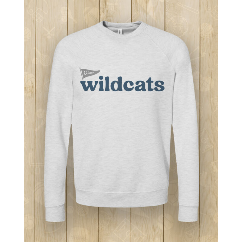 BELLA + CANVAS - Sponge Fleece Raglan Crewneck Sweatshirt - Sublimated Logo ** Add Name for $5! ** Thumbnail