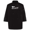 Ten Pearl Button Black Chef Coat Thumbnail