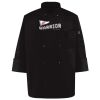 Ten Pearl Button Black Chef Coat Thumbnail