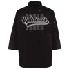 Ten Pearl Button Black Chef Coat Thumbnail